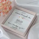 Bransoletka z naturalną perłą na Wieczór Panieński | Personalizowany prezent dla Druhen Team Bride | Pamiątka Wieczoru Panieńskiego